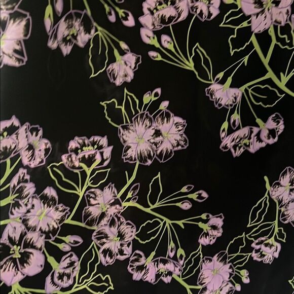 Vintage  Black and Purple Women's Skirt - Picture 2 of 5